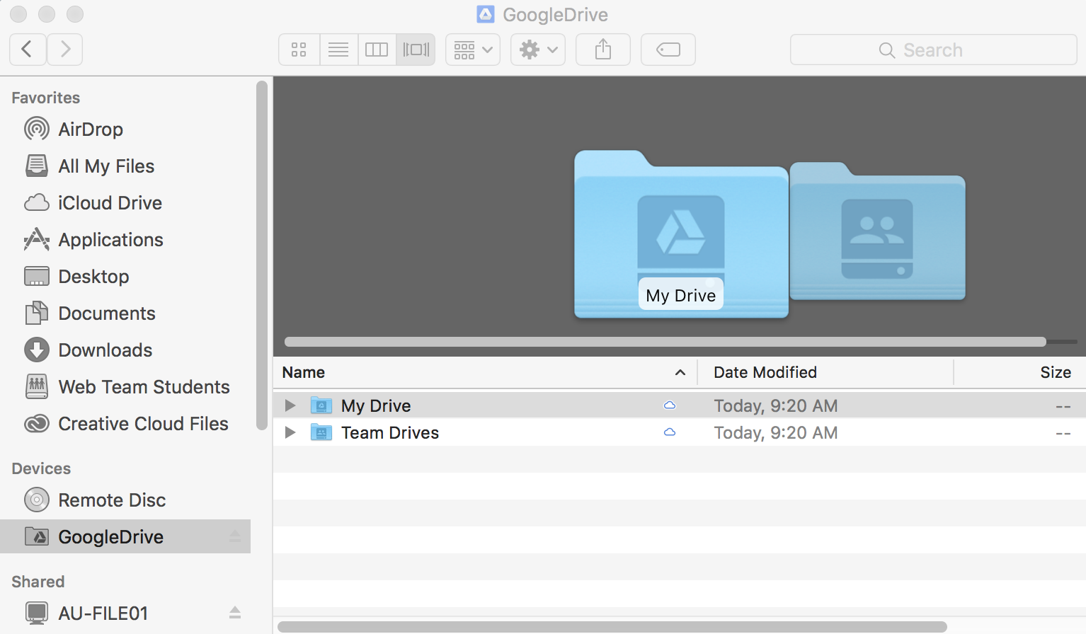 Google drive file stream for mac
